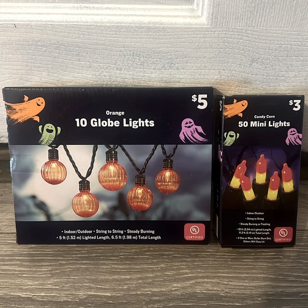 Never used Halloween lights